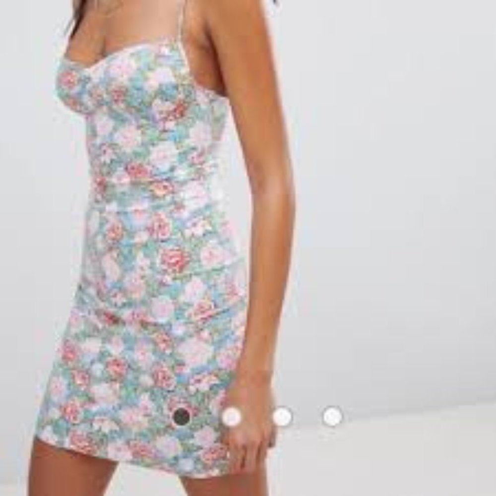 Motel Rocks Alvina Bodycon Dress in Bloom Floral